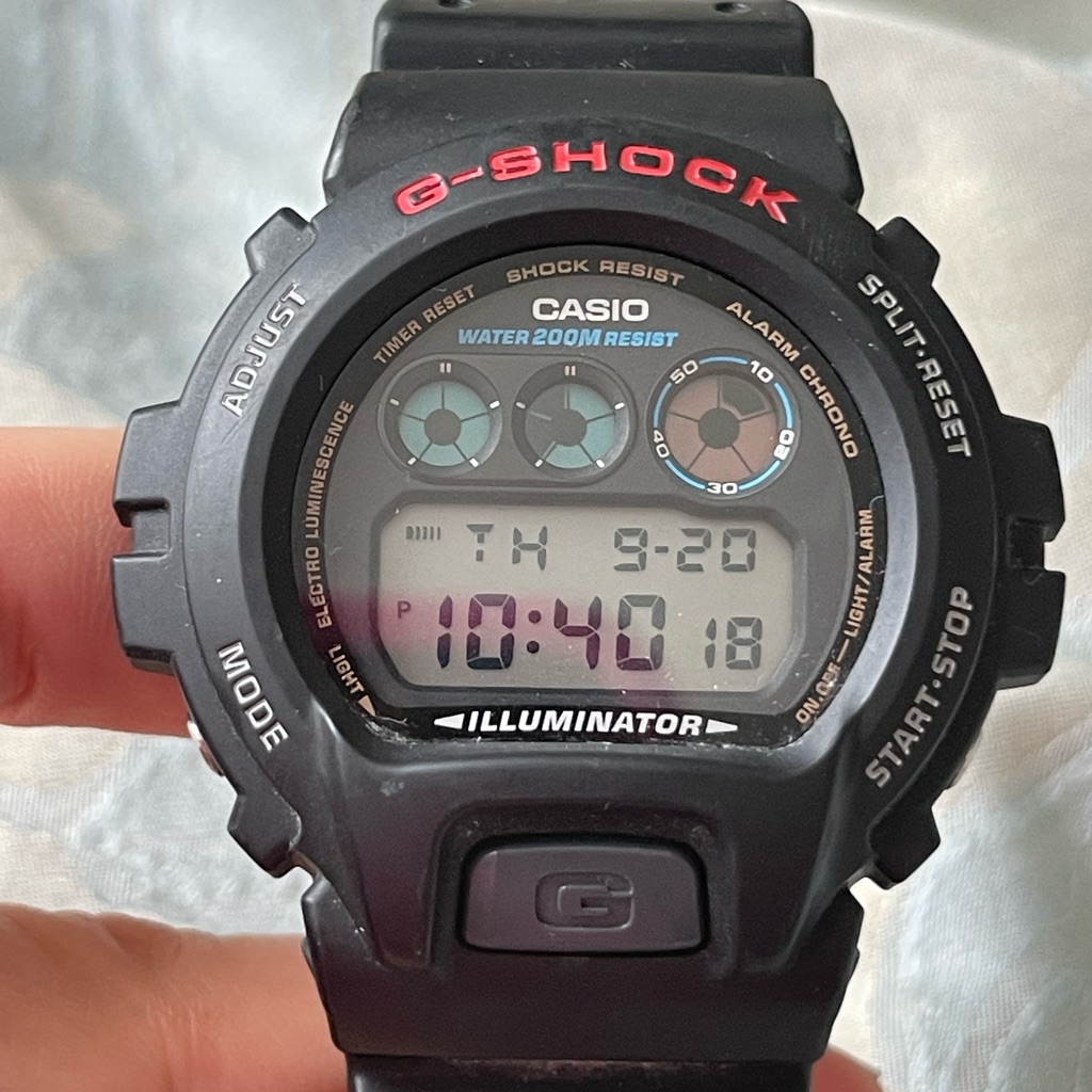 Casio GShock Mens Black Wristwatch  Dw6900